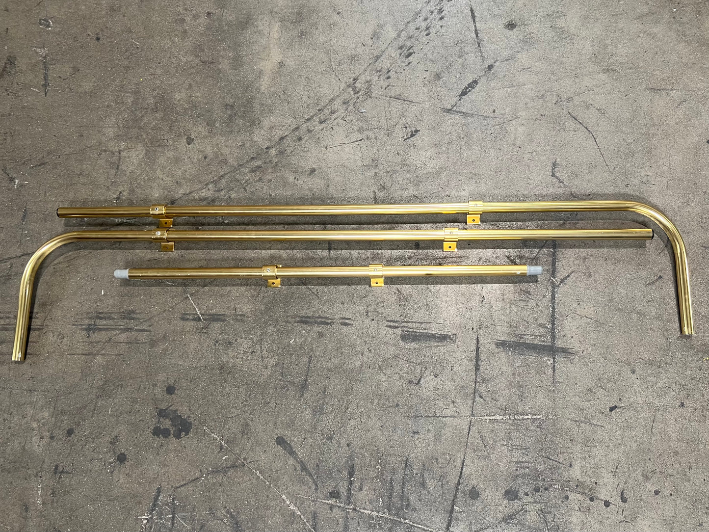 Universal Vintage Van Roof Rack Anodized Gold 3 Sided