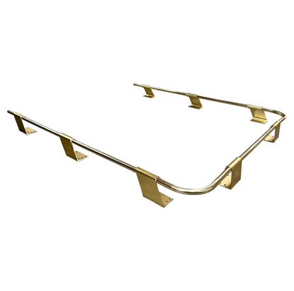 Universal Vintage Van Ford Logo Roof Rack Anodized Gold 3 Sided