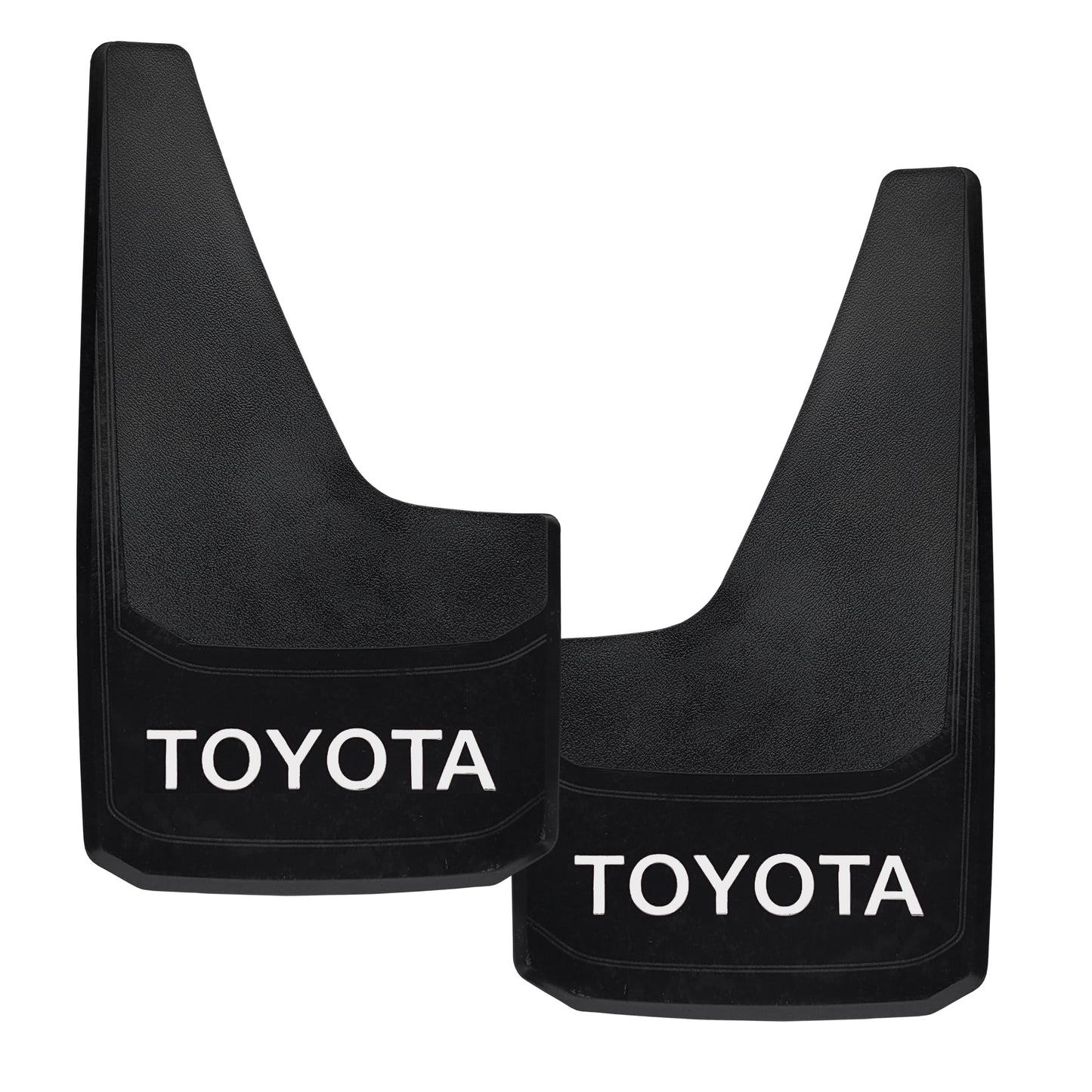 Universal Mud Flaps Fits TOYOTA Style Splash Guards With White Letters 2PCS NEW