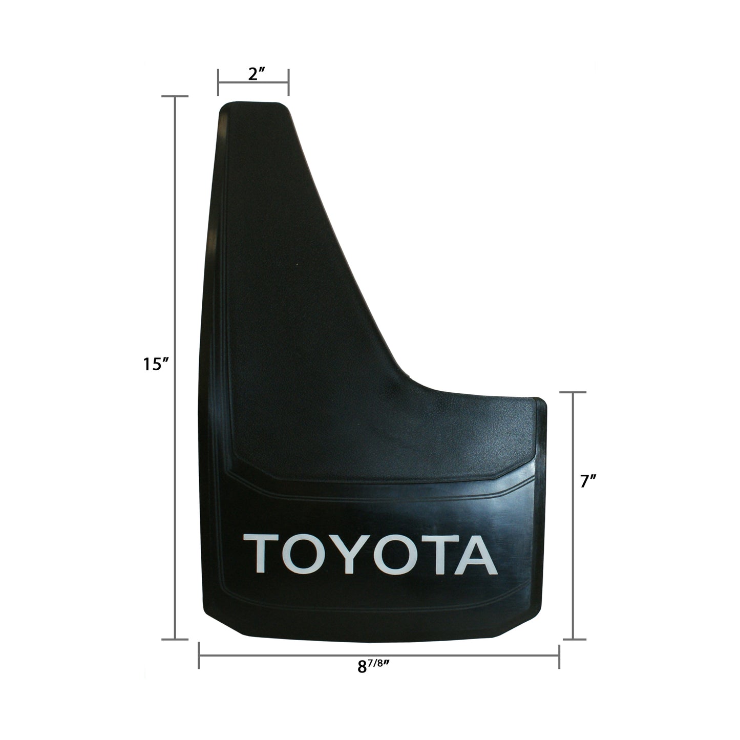 Universal Mud Flaps Fits TOYOTA Style Splash Guards With White Letters 2PCS NEW