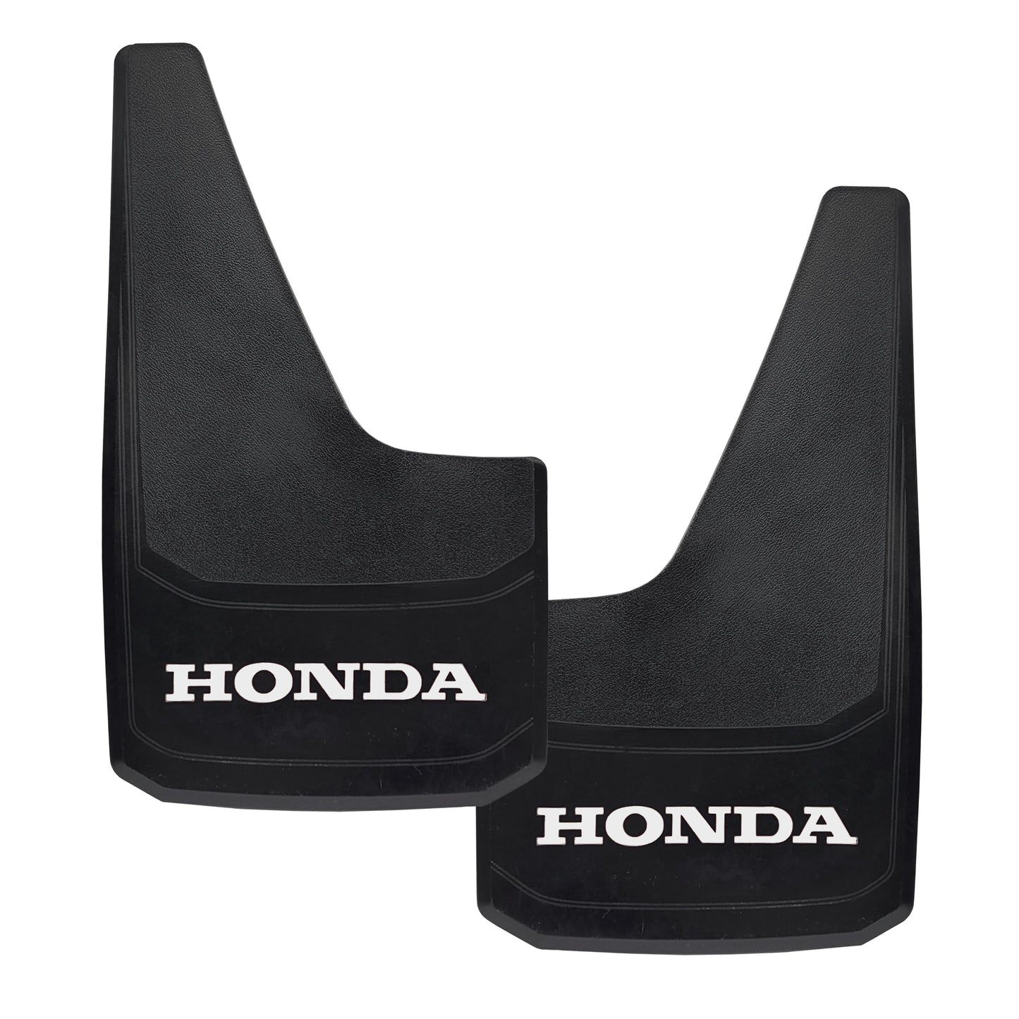 Universal Mud Flaps Fits HONDA Style Splash Guards With White Letters 2PCS NEW