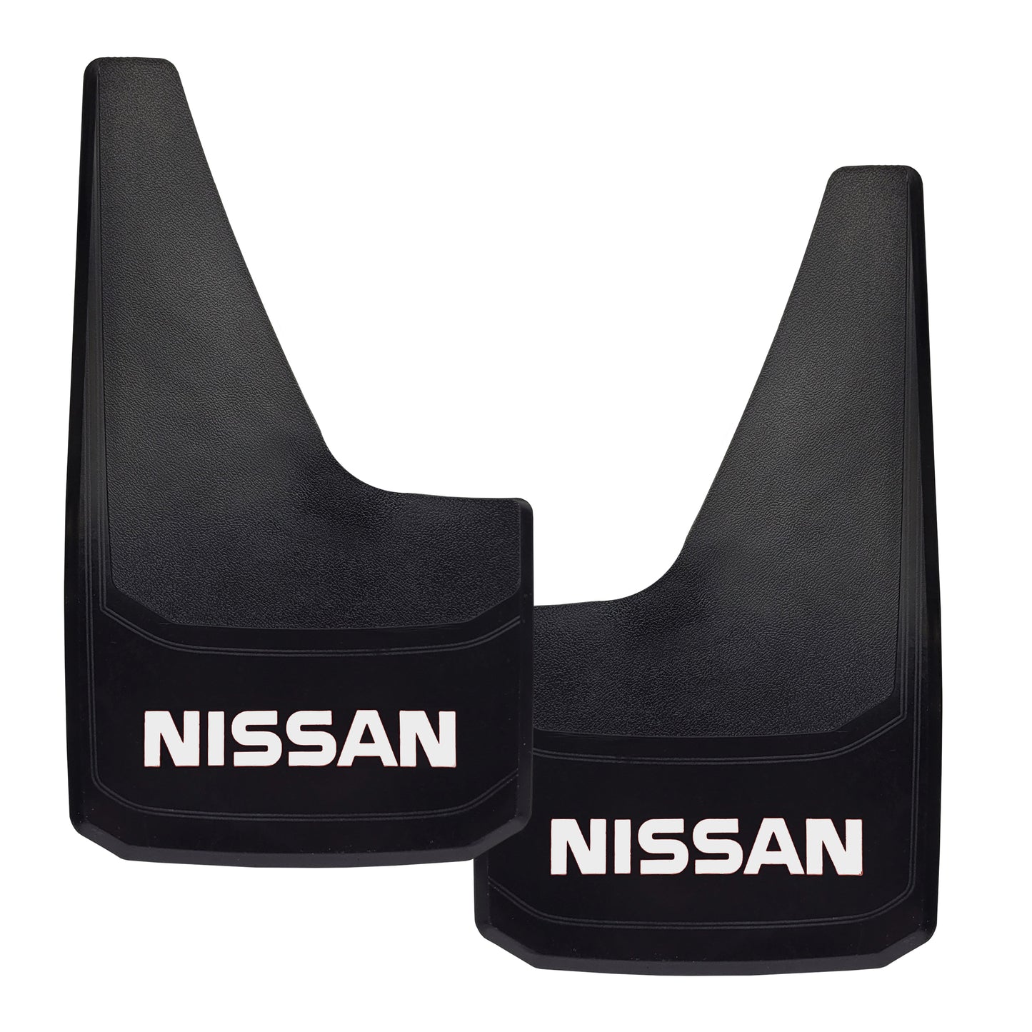 Universal Mud Flaps Fits NISSAN Style Splash Guards With White Letters 2PCS NEW