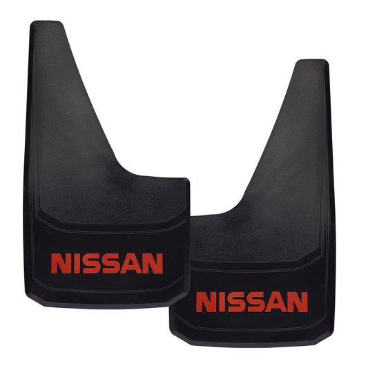 Universal Mud Flaps Fits NISSAN Style Splash Guards With Red Letters 2PCS NEW