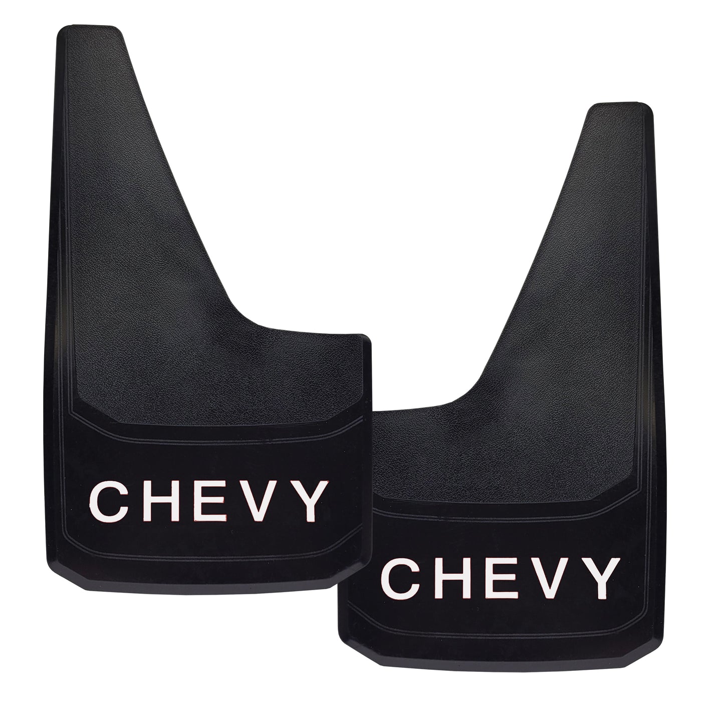 Universal Mud Flaps Fits CHEVY Style Splash Guards With White Letters 2PCS NEW