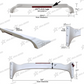 TEXAS TAIL REAR SPOILER FIBERGLASS W/ LED BRAKE LIGHT 90'S OBS 88-98 STEPSIDE 56"