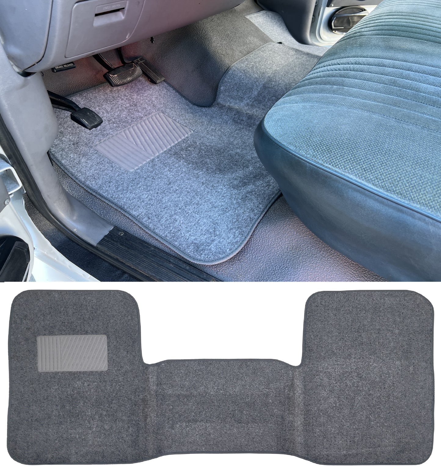 OBS Ford Chevy GMC 1500 Front Heavy Duty Carpet Floor Mat 1 Pc Driver Passenger