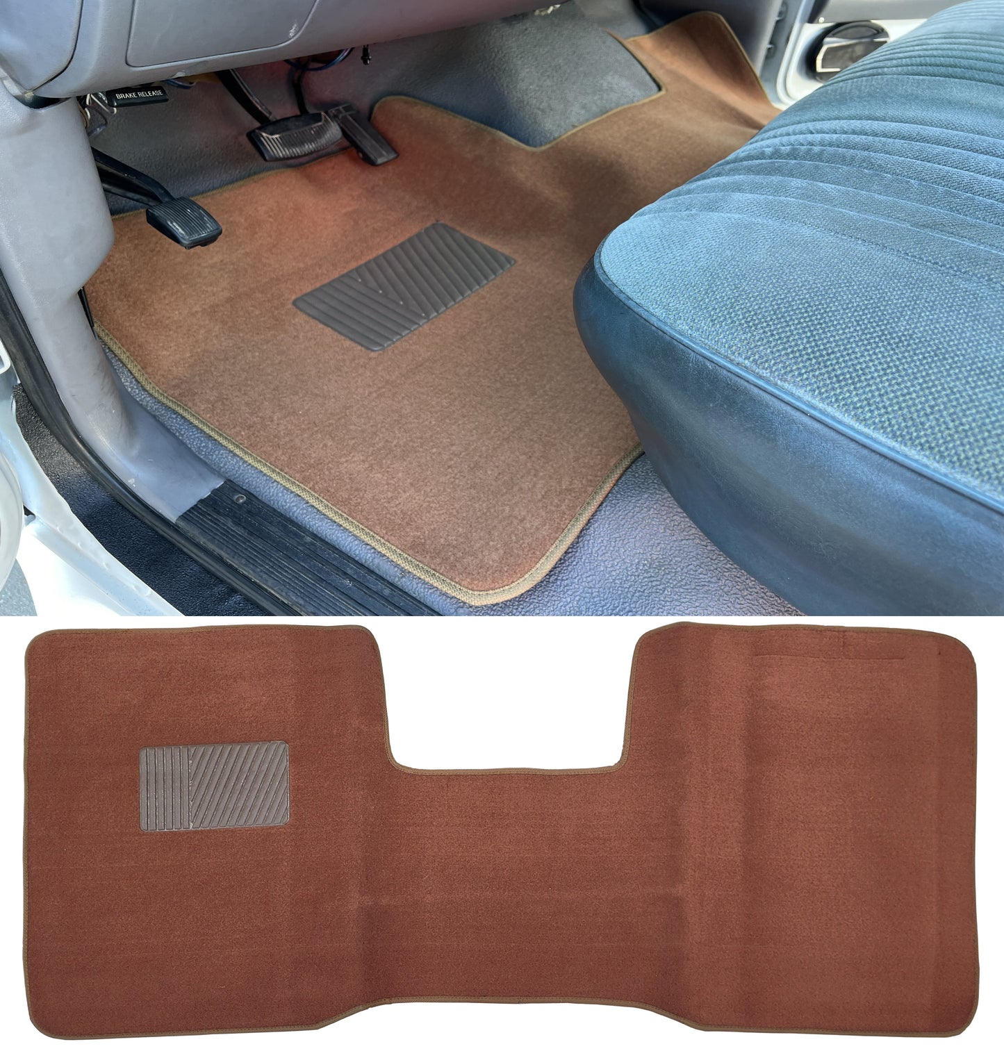 OBS Ford Chevy GMC 1500 Front Heavy Duty Carpet Floor Mat 1 Pc Driver Passenger
