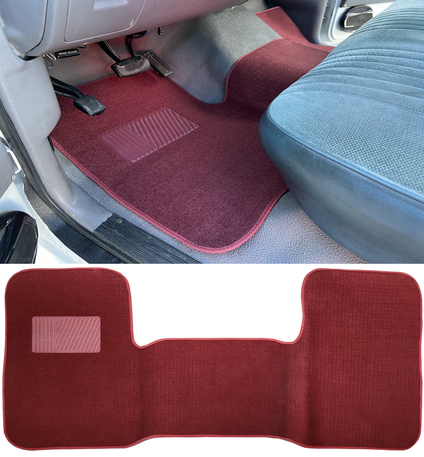 OBS Ford Chevy GMC 1500 Front Heavy Duty Carpet Floor Mat 1 Pc Driver Passenger