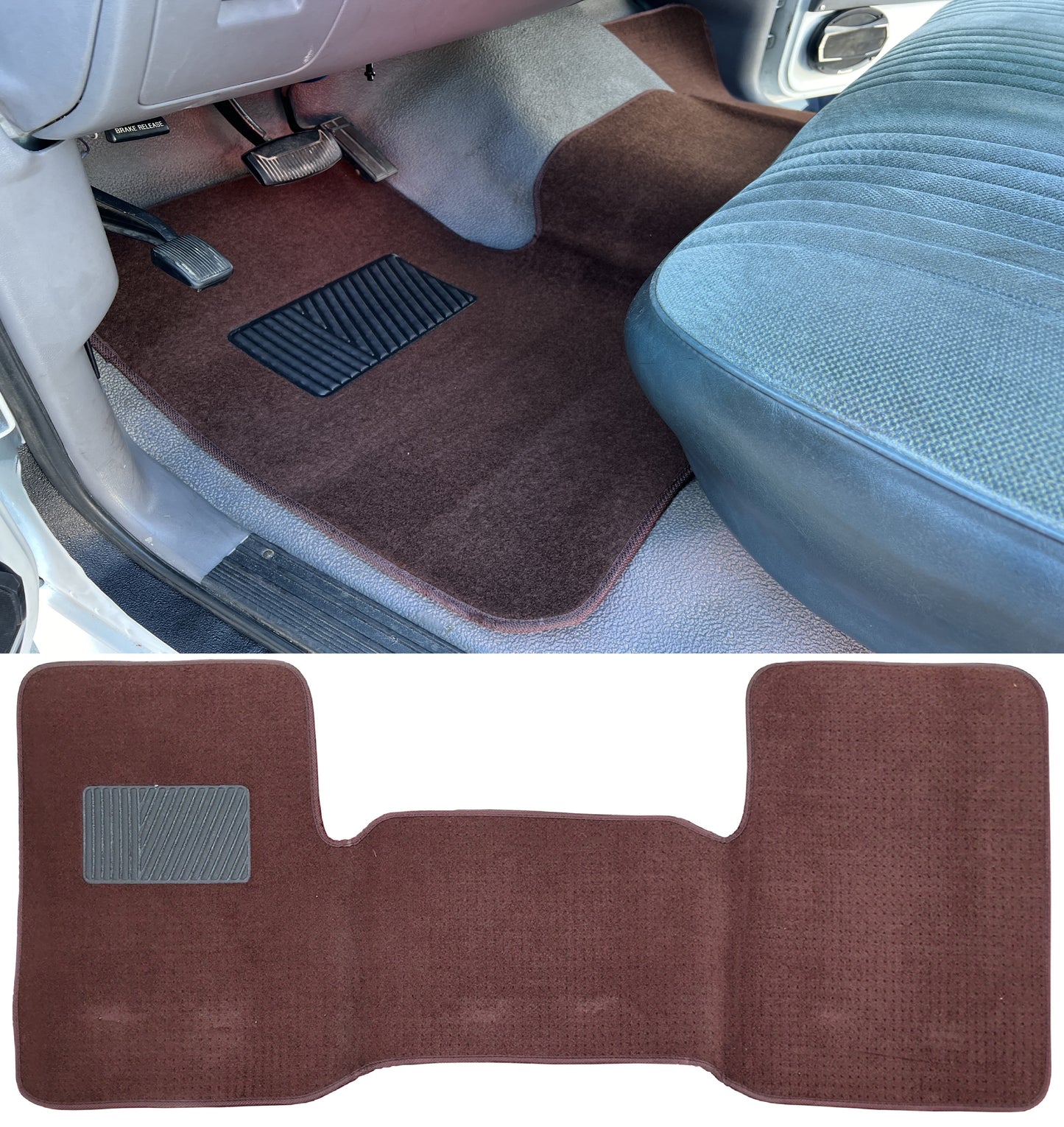 OBS Ford Chevy GMC 1500 Front Heavy Duty Carpet Floor Mat 1 Pc Driver Passenger
