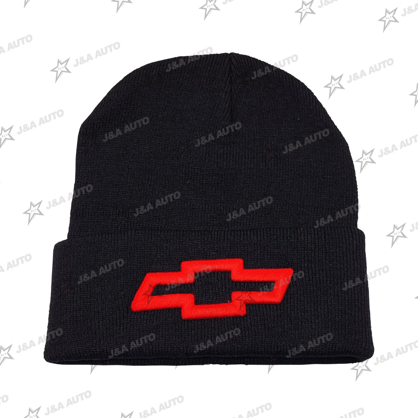 Red Chevy Logo Beanie Bowtie Truck OBS