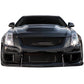 2008-2014 CADILLAC CTS-V CTSV FRONT UPPER/LOWER MAIN GRILLE COMBO - MATTE BLACK