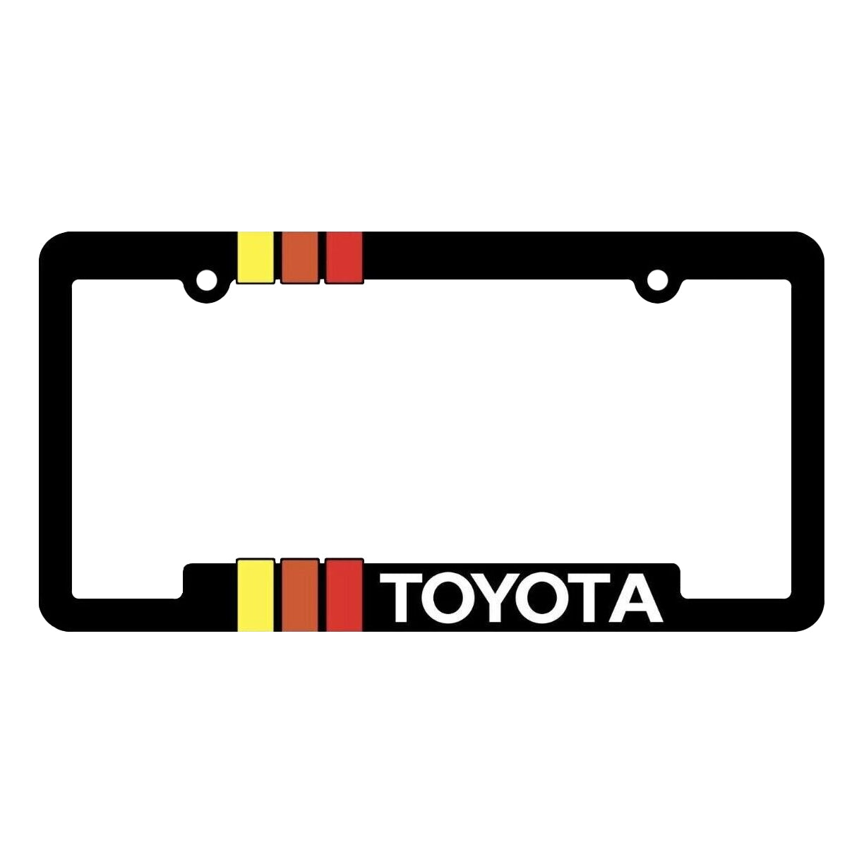 Toyota Heritage Striped License Plate Frame